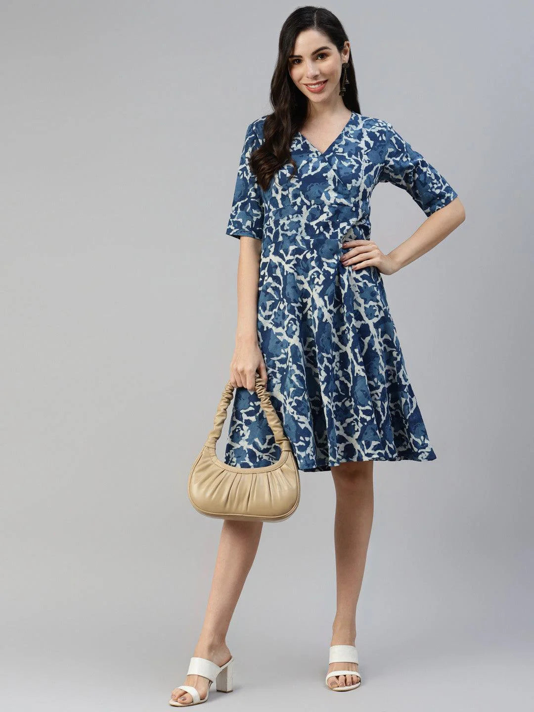 Hand Block Printed Short Dress