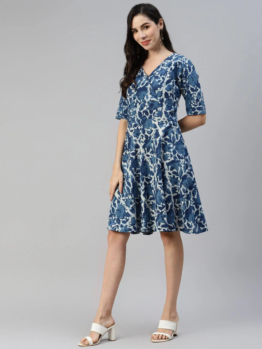 Hand Block Printed Short Dress