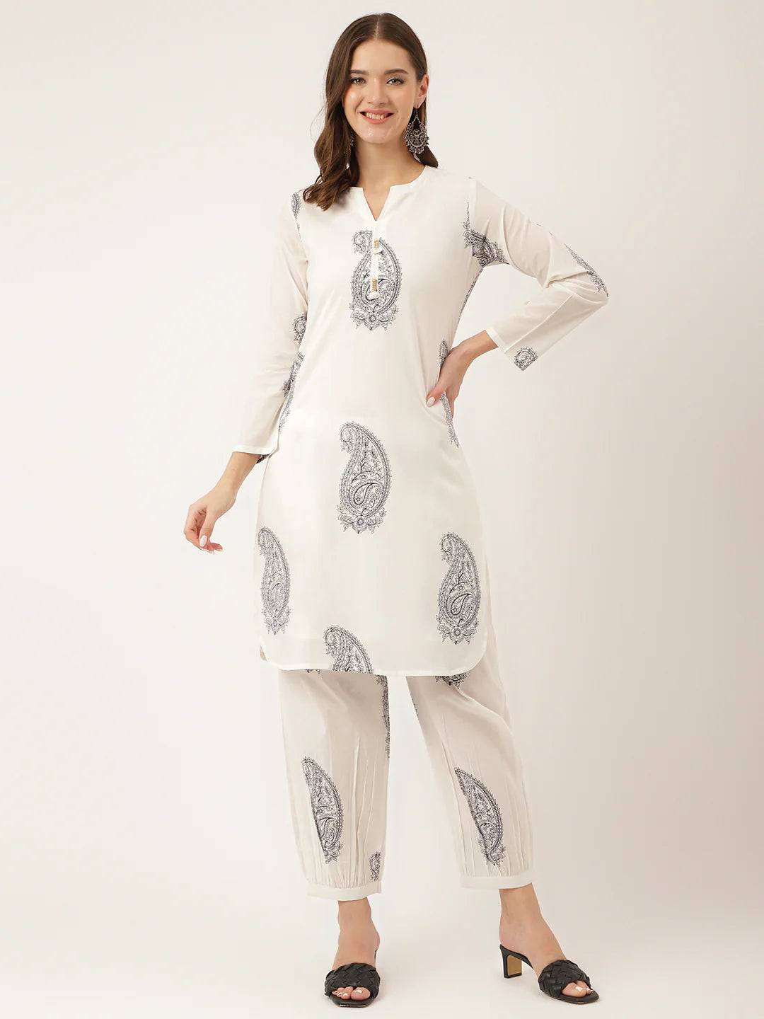 Paisley Print Pure Cotton Co-ord Set