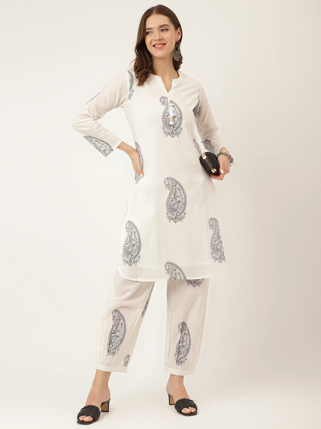 Paisley Print Pure Cotton Co-ord Set